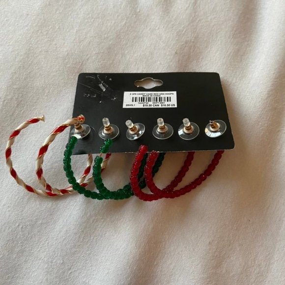 Torrid Christmas Earrings Set of 3 Pairs - Picture 2 of 2